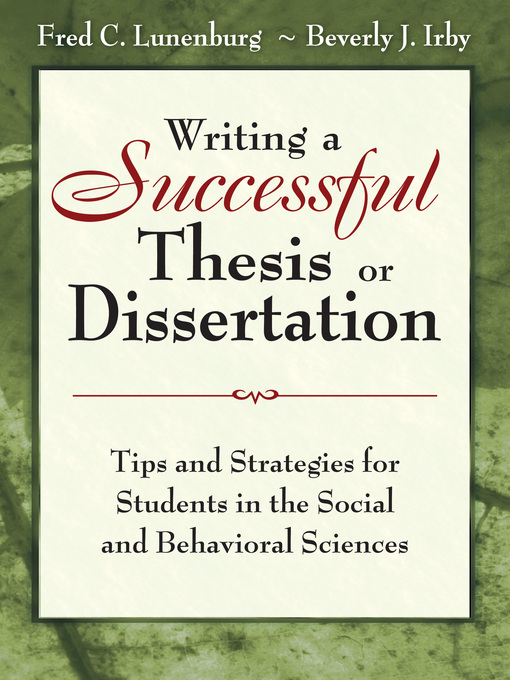 writing a winning thesis writing a winning thesis